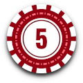 Zeta Ret Casino Simple Chip 5